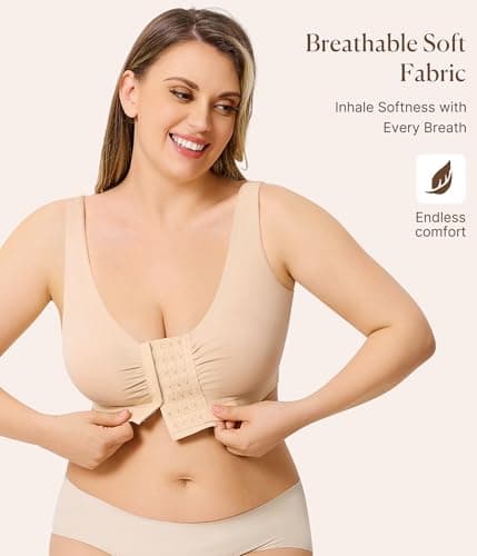 Brabic Post Surgery Minimizer Bras for Women - Full Coverage Comfort Bras