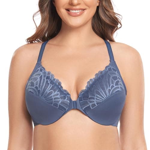 Racerback Front Closure Bra for Plus Size Women
