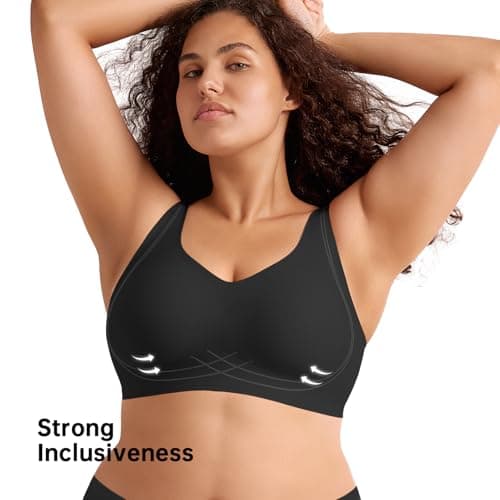 Domilo Wireless Full-Coverage Bras for Older Women Offer Support and Lift