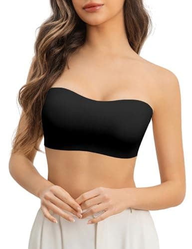 Lajarin Wireless Strapless Bra for Women, Padded & Non-SlipTube Top Bandeau