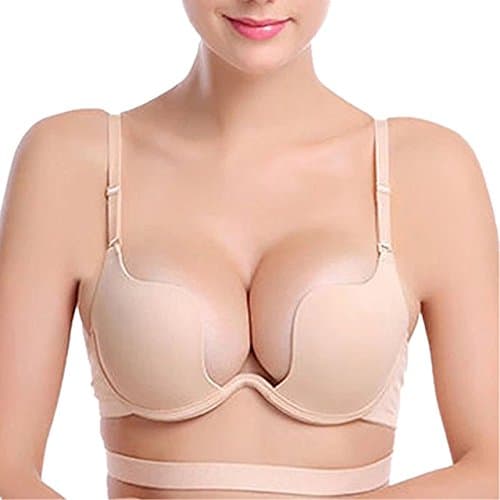 JoyFox Multiway Convertible Push Up Plunge Bra