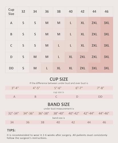 FeelinGirl Post-Surgery Compression Bra with Front Closure & Adjustable Straps