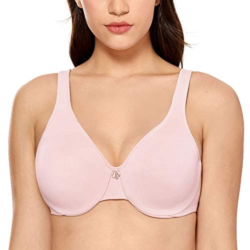 CALVENA Women's Full Coverage Plus Size Minimizer Bra