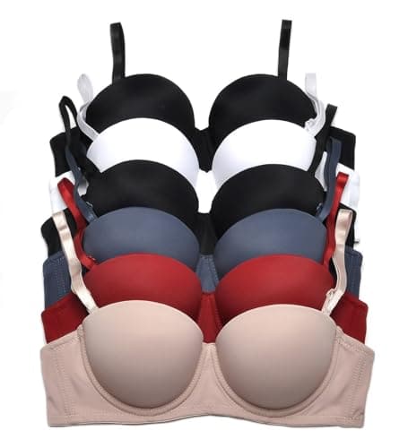 6pcs Iheyi ADD 2-Cuppushup Bra, Extreme Thick Padding, 32B-40C