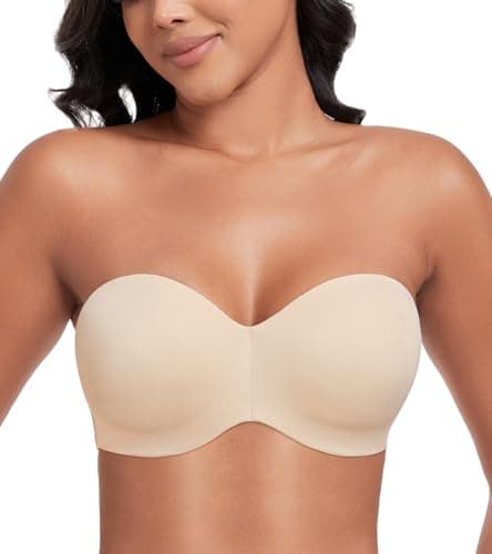 Lemorosy Minimizer Strapless Underwire Bra for Large Bust Support