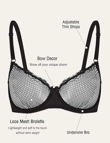 Sexy Lace Balconette Bra for Women by Wingslove