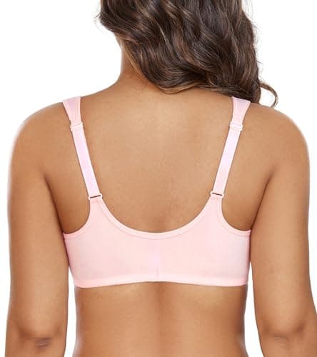 DotVol Women's Plus Size Front Closure U-Back Underwire Bra
