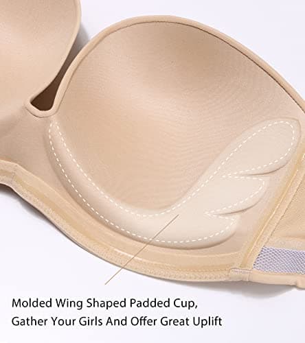 HACI Anti-Slip Wireless Push-Up Bra for Women