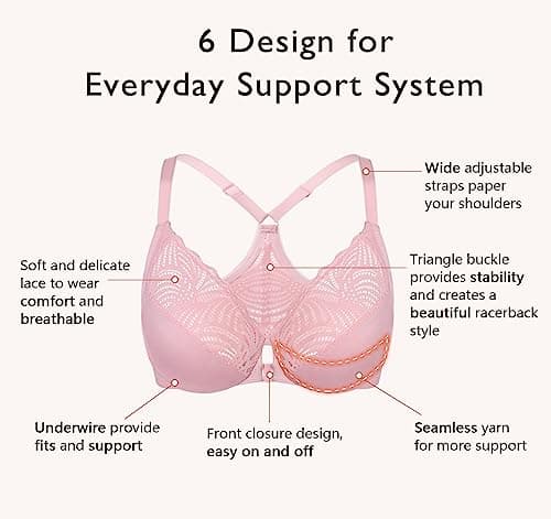 Women's Front Close Full Figure Seamless Bra