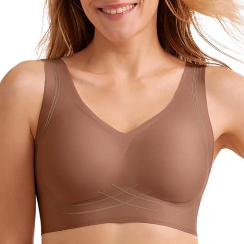 Domilo Wireless Full-Coverage Bras for Older Women Offer Support and Lift
