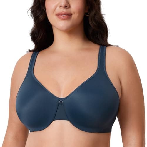 DELIMIRA Plus Size Minimizer Underwire Bra for Smooth Coverage