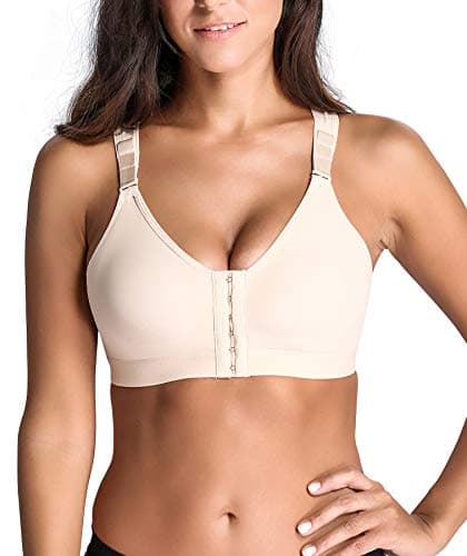 Shaperx Women's Post-Surgery Front Closure Sports Bra