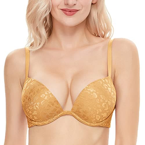 Women's Push-Up Bra with Deep V Plunge