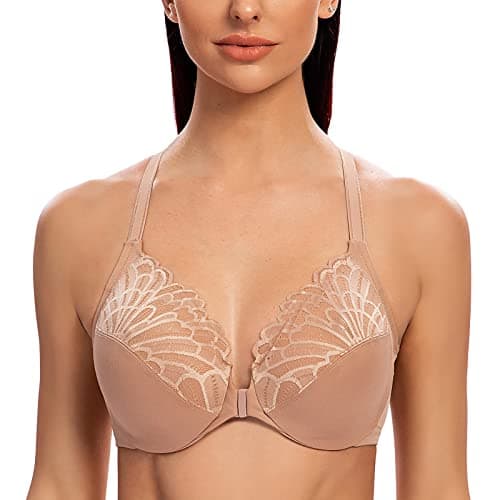 Racerback Front Closure Bra for Plus Size Women
