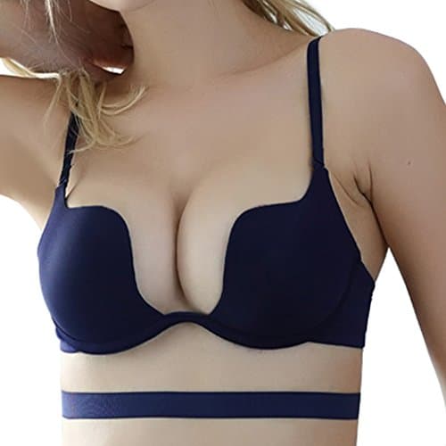 Nanier Women's Deep Plunge Push-Up Bra with Multiple Styles