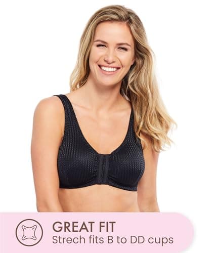 Carole Martin Women's Wireless Front Closure Comfort Bra