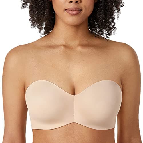 Delimira Women's Strapless Silicone-Free Minimizer Plus Size Bra