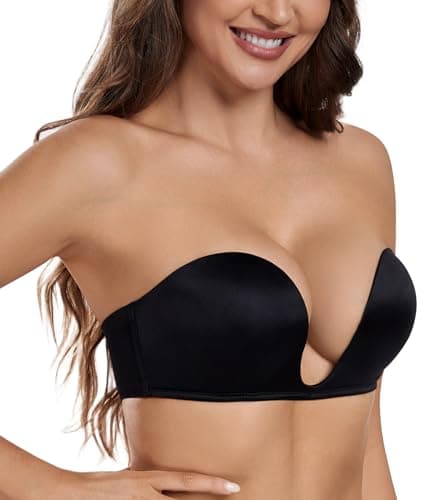 Deep Plunge Strapless Push Up Bra for Everyday Use