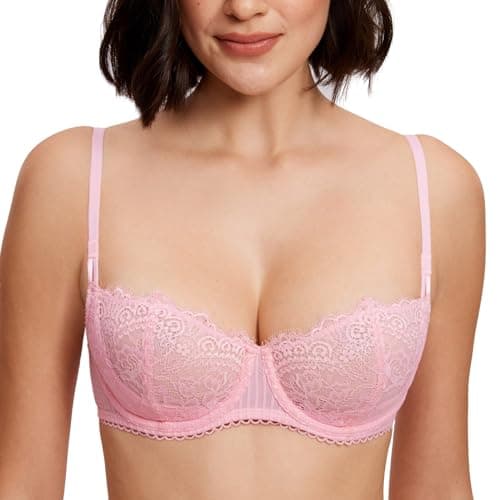 Sexy Lace Plus Size Balconette Bra for Women