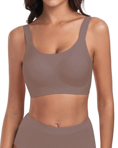 WOWENY Wireless Minimizer Bras for Women: Comfortable Full Coverage Padded Bralettes