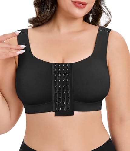 CYDREAM Wireless Post-Surgery Bra with Compression Front & Adjustable Straps