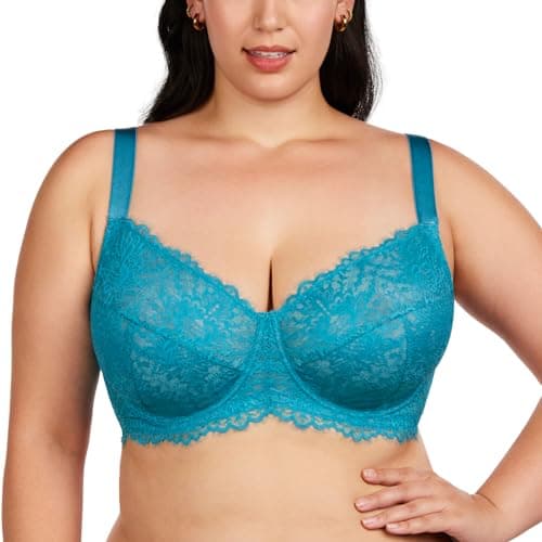 HSIA Minimizer Bra for Plus Size Women - Full Coverage Lace with Underwire