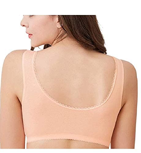 MIXZONES 3-Pack Floral Wirefree Bra for Mom and Grandma