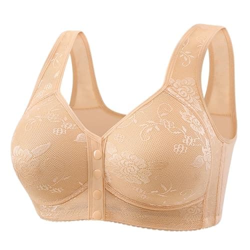 Comfortable Breathable Daisy Bra for Older Women Plus Size No Underwire