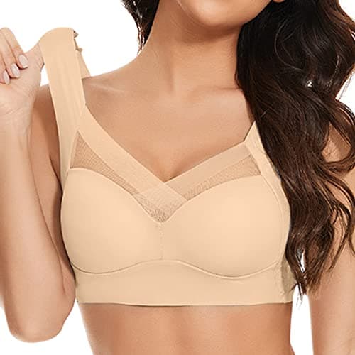Hatmeo Plus Size Ice Silk Seamless Push Up Bra
