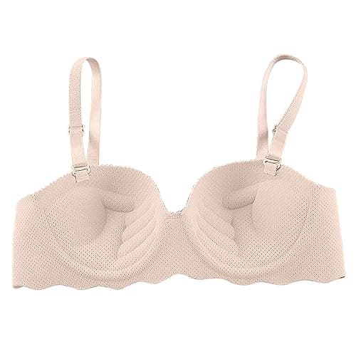 Hnodov Women's Wireless Push Up Bralette with Removable Straps
