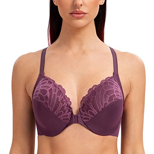 Racerback Front Closure Bra for Plus Size Women
