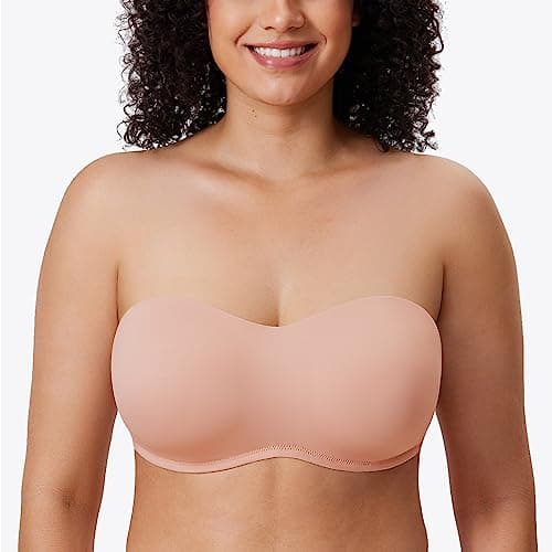 Delimira Women's Strapless Big Bust Minimizer Bra