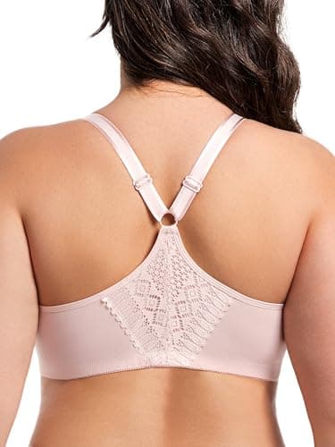 AILIVIN Women's Plus Size Front Closure Racerback Unlined Underwire Bras