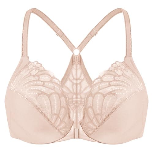 Racerback Front Closure Bra for Plus Size Women
