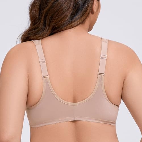 MELENECA Women's Plus Size Front Closure Underwire Bra
