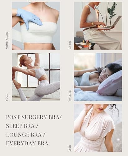 FeelinGirl Post-Surgery Compression Bra with Front Closure & Adjustable Straps
