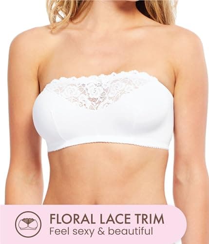 Carole Martin Wireless Strapless Bra for Women, Sizes Small to Plus