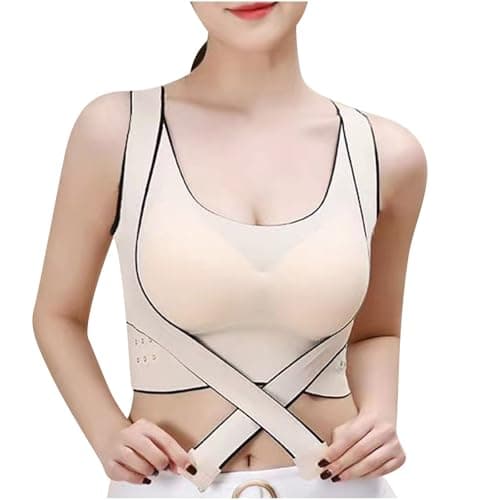 Ruziyoog Women's 2-Pack Wireless Posture Corrector Bras