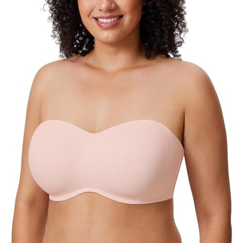 Delimira Women's Strapless Big Bust Minimizer Bra