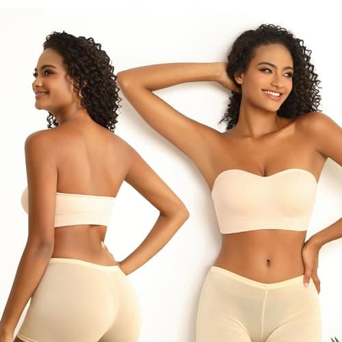PRETTYWELL Wireless Padded Strapless Bra for Women