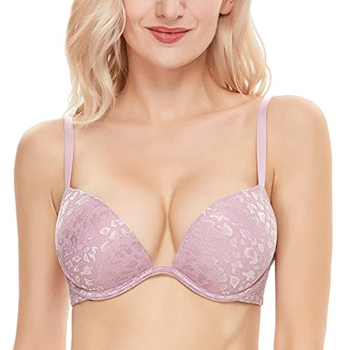 Women's Push-Up Bra with Deep V Plunge