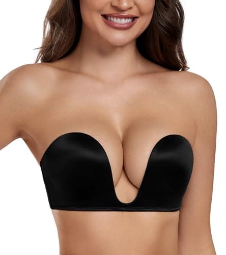 Deep Plunge Strapless Push Up Bra for Everyday Use