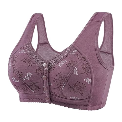 Breathable, Comfortable Daisy Bras for Older Women with Front Closure