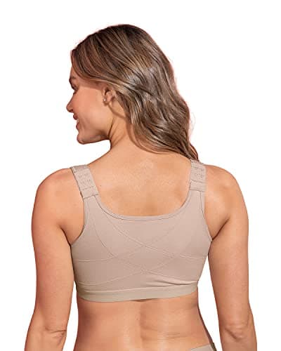 Leonisa Stretchy Cotton Wireless Bra - Posture Corrector for Women