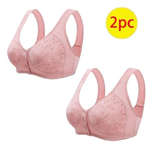 Daisy Button Down Wireless Sports Bra for Women