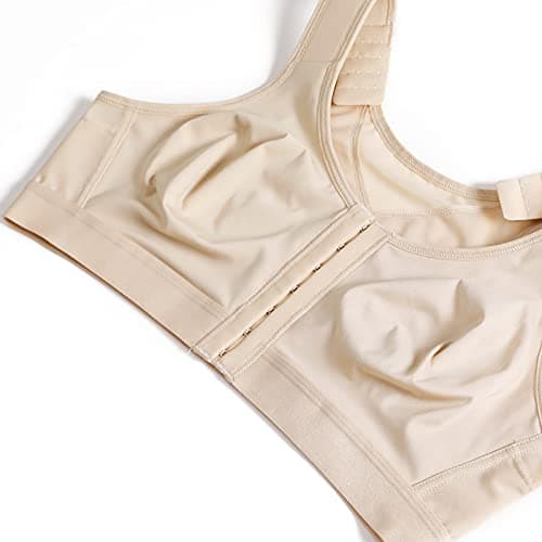 MELENECA Women's Plus Size Post Surgery Wirefree Back Support Bra