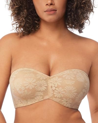 HSIA Women's Strapless Anti-Slip Bra for Large Bust