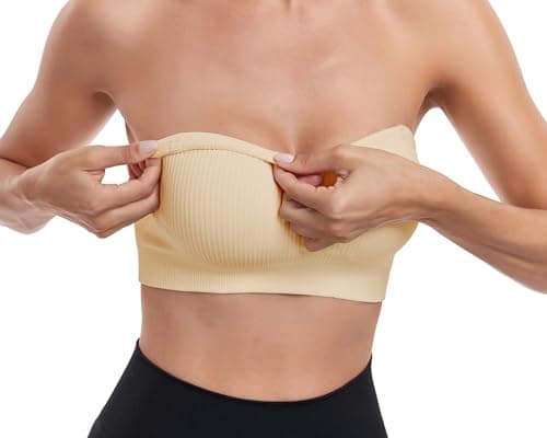 OBICUM Non-Slip Silicone Strapless Bra for Women