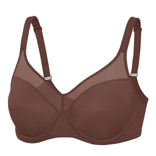 Delimira Women's Full Coverage Underwire Padded Support Bra