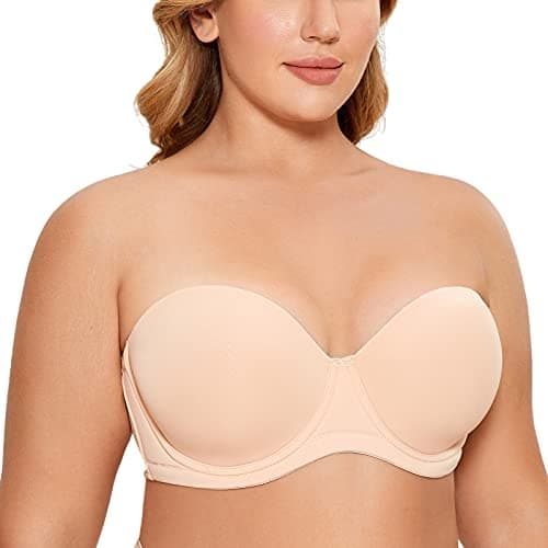 Delimira Plus Size Multiway Strapless Underwire Bra